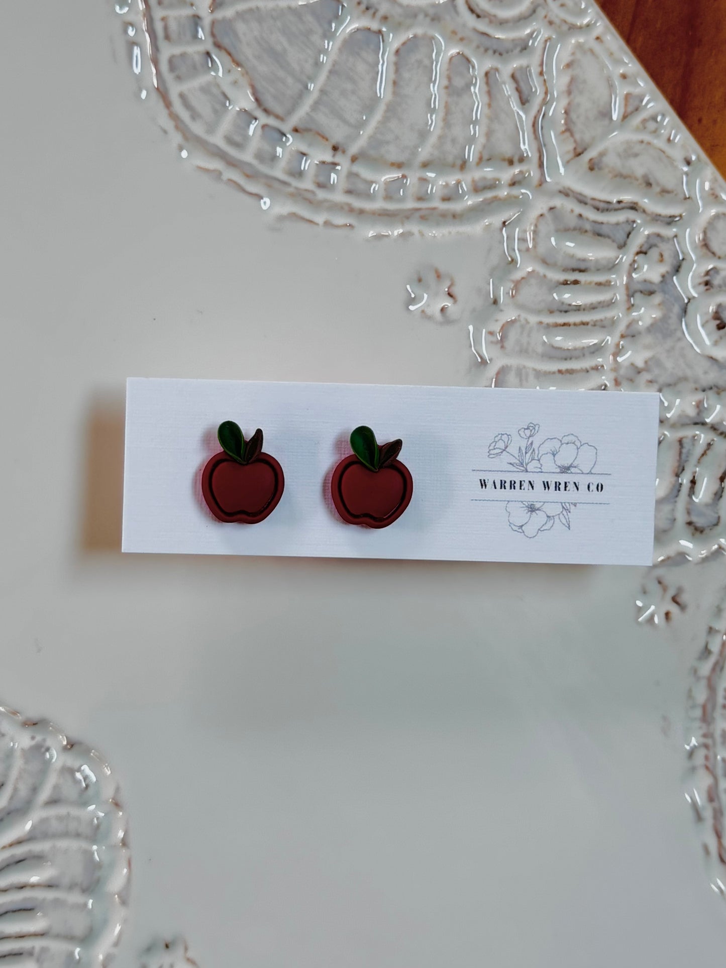 Tiny apple studs