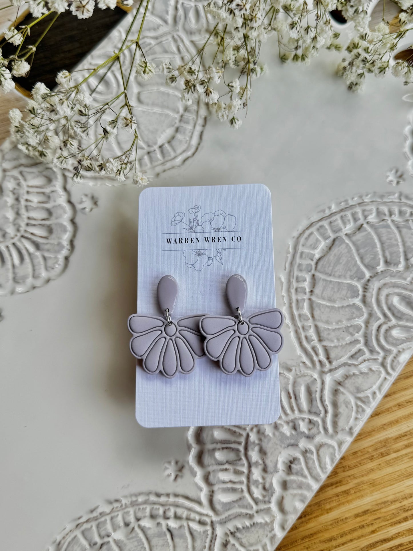 Purple flower dangle