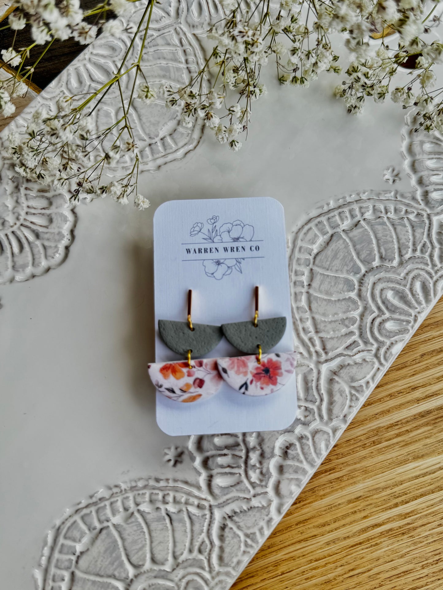 Fall floral dangle