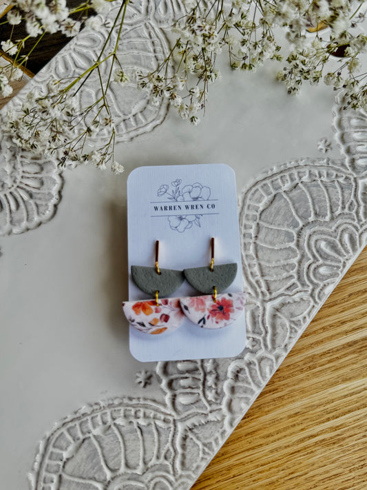 Fall floral dangle