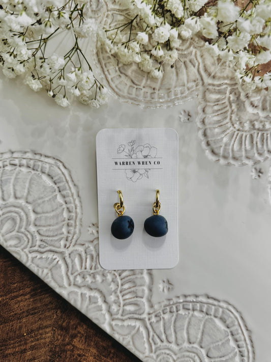 Blueberry charms - HOOP SOLD SEPARATELY
