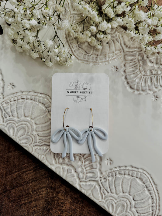 Large baby blue bows