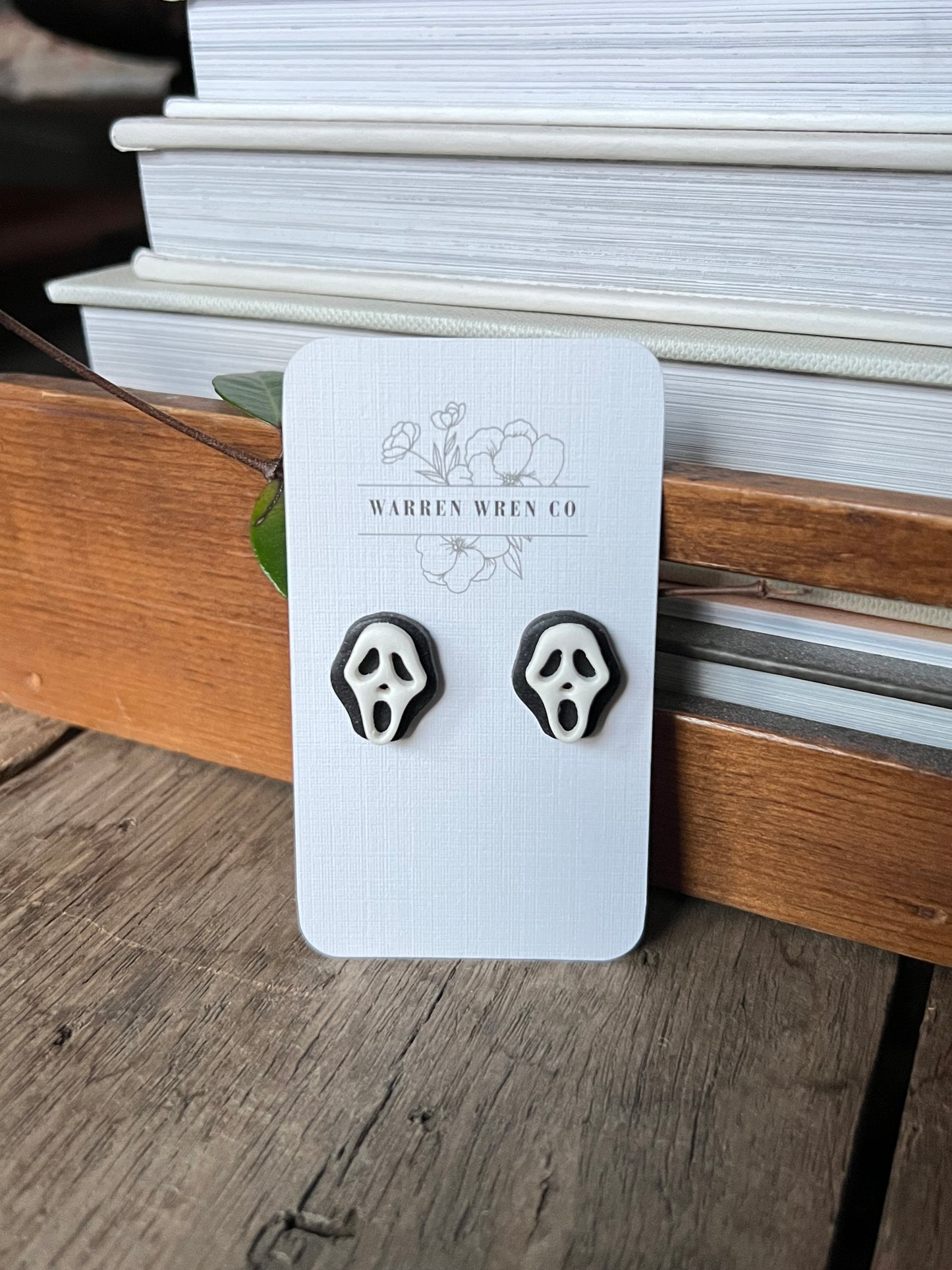 Ghost face studs